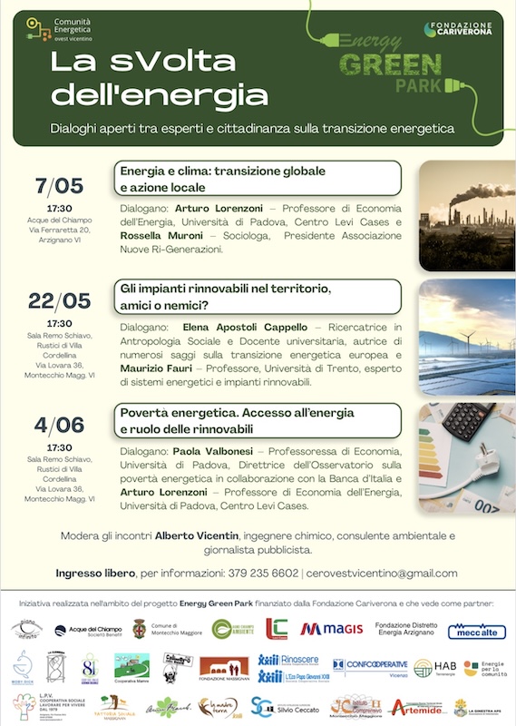 Acque del Chiampo|La sVolta dell’energia: Acque del Chiampo ospita giovedì 7 maggio il primo evento dedicato alla transizione energetica