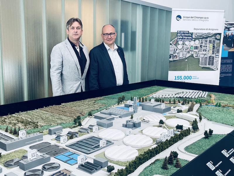 Acque del Chiampo|Depuratore di Arzignano, in visita il Presidente della Sezione Pelle e Cuoio di Confindustria Vicenza Massimo Confente