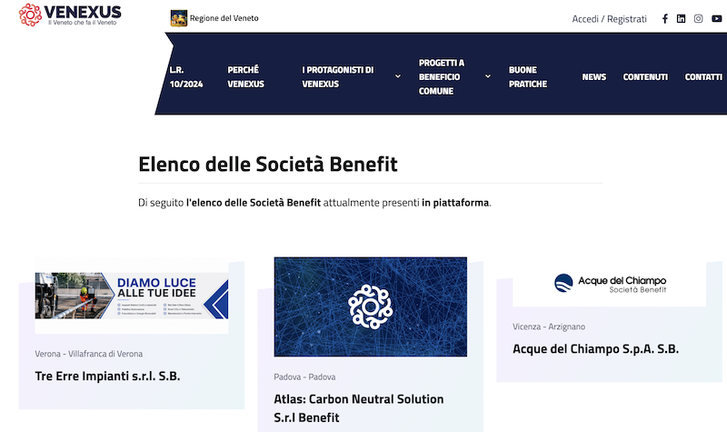 Acque del Chiampo | Acque del Chiampo entra nel portale Venexus della Regione Veneto come Società Benefit. Tra i progetti finanziabili anche l’Energy Green Park di Montecchio Maggiore