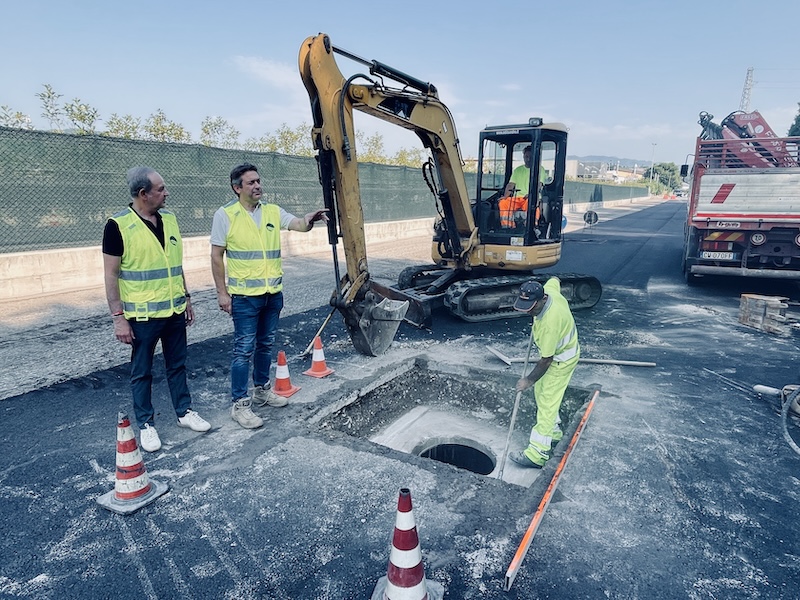 Acque del Chiampo | Arzignano, lavori in corso in via della Tecnica per il rifacimento del manto stradale