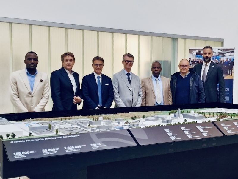 Acque del Chiampo | Una delegazione del governo dell’Uganda in visita al depuratore di Arzignano di Acque del Chiampo